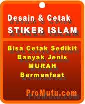 Stiker Islam tempat sticker murah