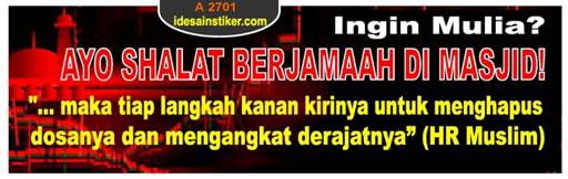 stiker islam shalat jamaah